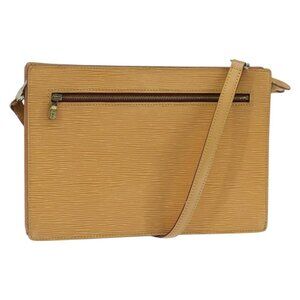 Authentic LOUIS VUITTON Epi Angian Shoulder Bag Beige M52116 LV